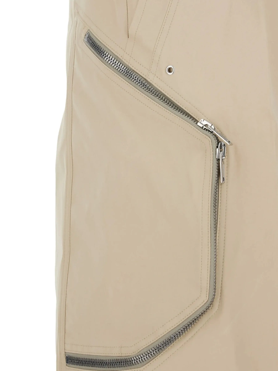 Pantaloni Rick Owens bej din bumbac - Img 5