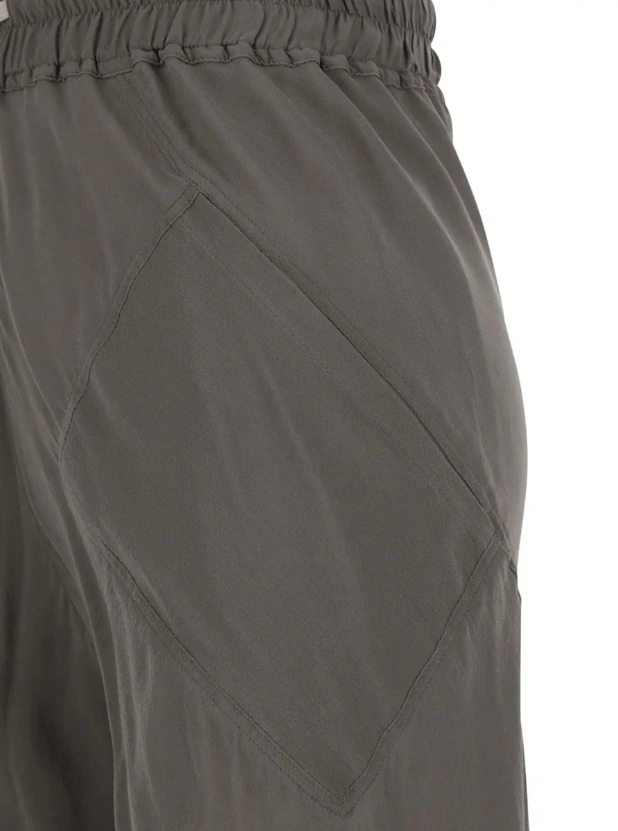 Pantaloni Rick Owens gri din matase - Img 3