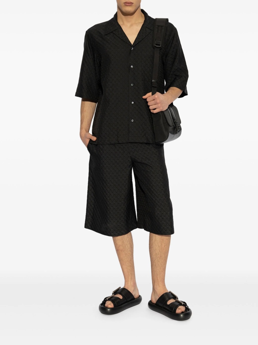 Pantaloni scurti Alexander McQueen negri - Img 2