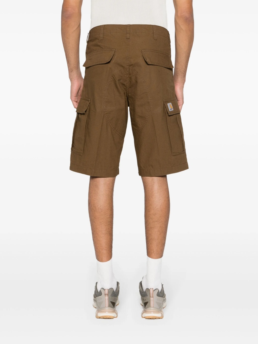 Pantaloni scurti Carhartt maro din bumbac - Img 4