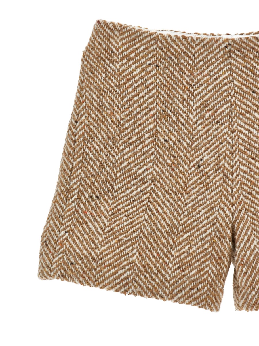 Pantaloni scurti Ermanno Scervino Kids neutri din polyester si fibre - Img 3