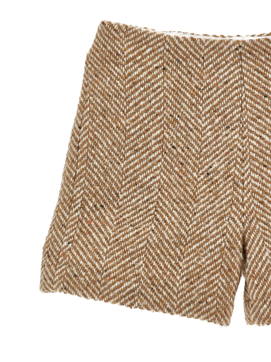 Pantaloni scurti Ermanno Scervino Kids neutri din polyester si fibre - Img 3