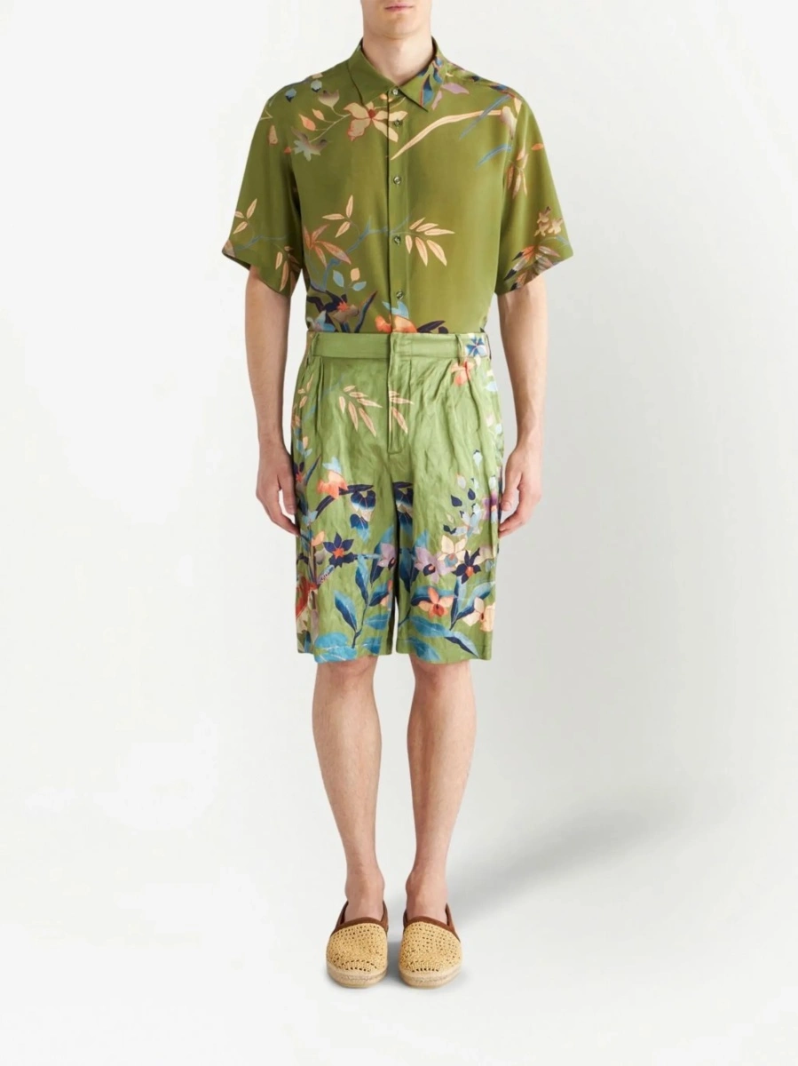 Pantaloni scurti ETRO verzi - Img 2