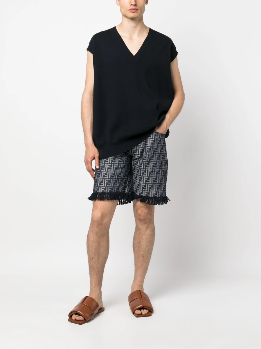 Pantaloni scurti Fendi albastri - Img 2