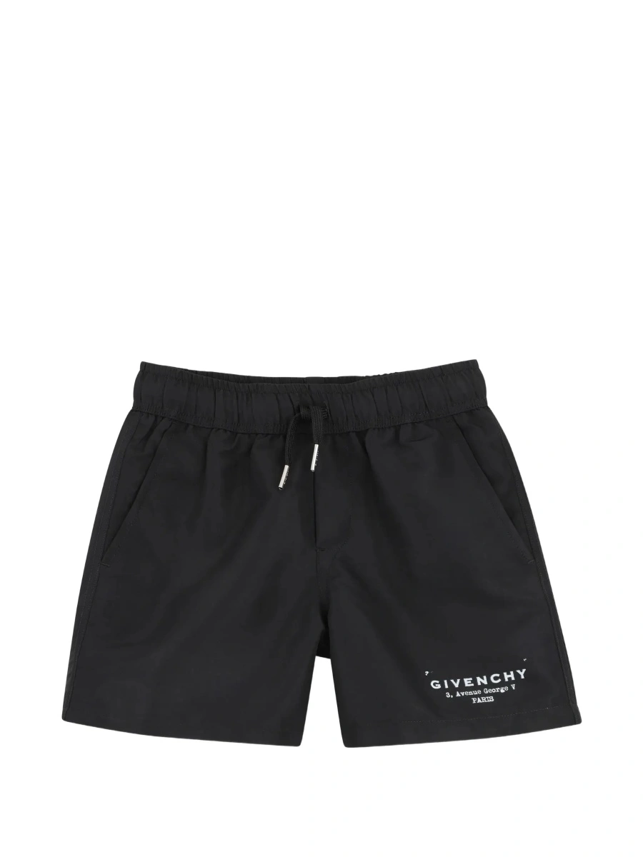 Pantaloni scurti Givenchy negri din poliester - Img 7