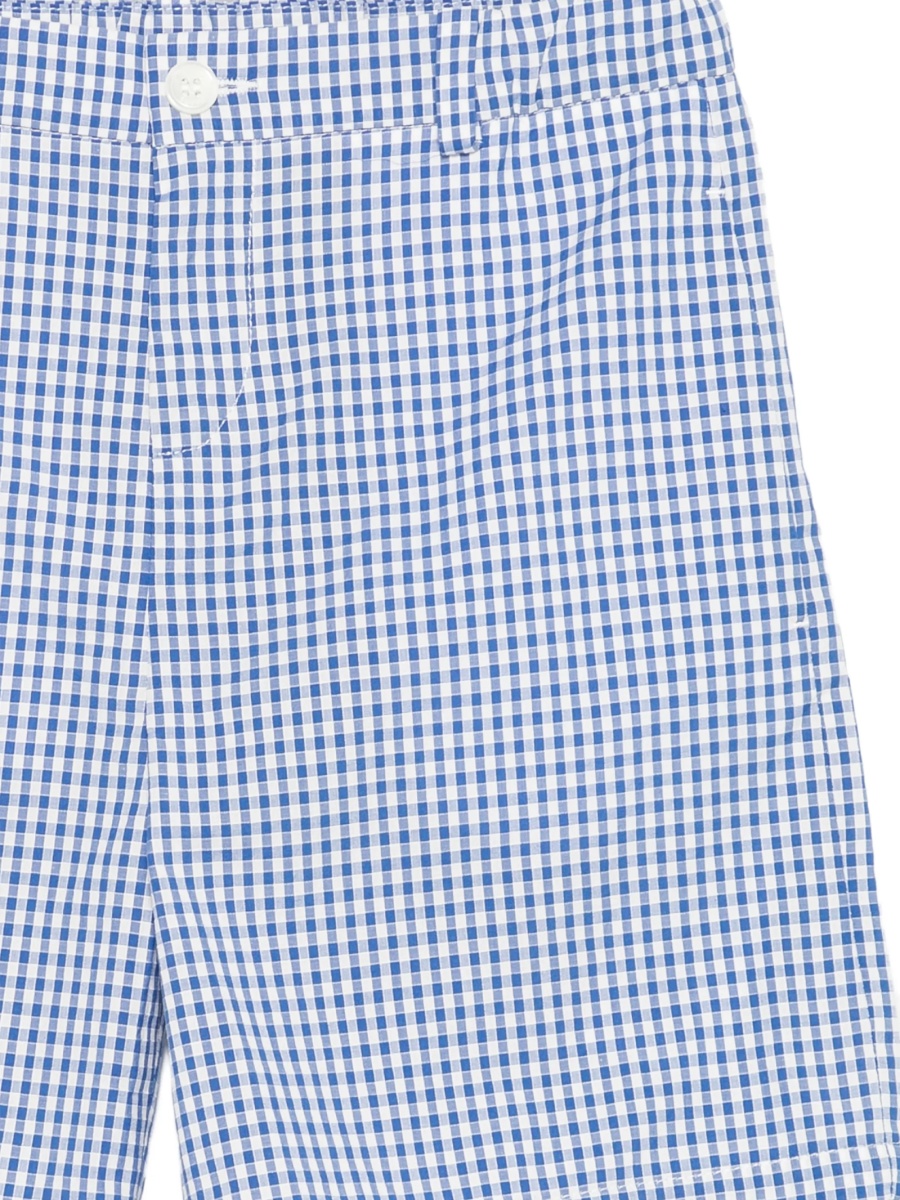 Pantaloni scurti Gucci albastri din bumbac si polyester - Img 3