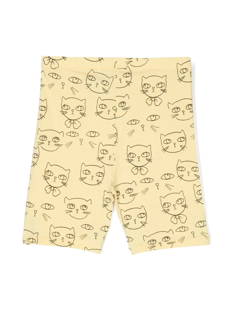 Pantaloni scurti MINI RODINI galbeni - Img 2