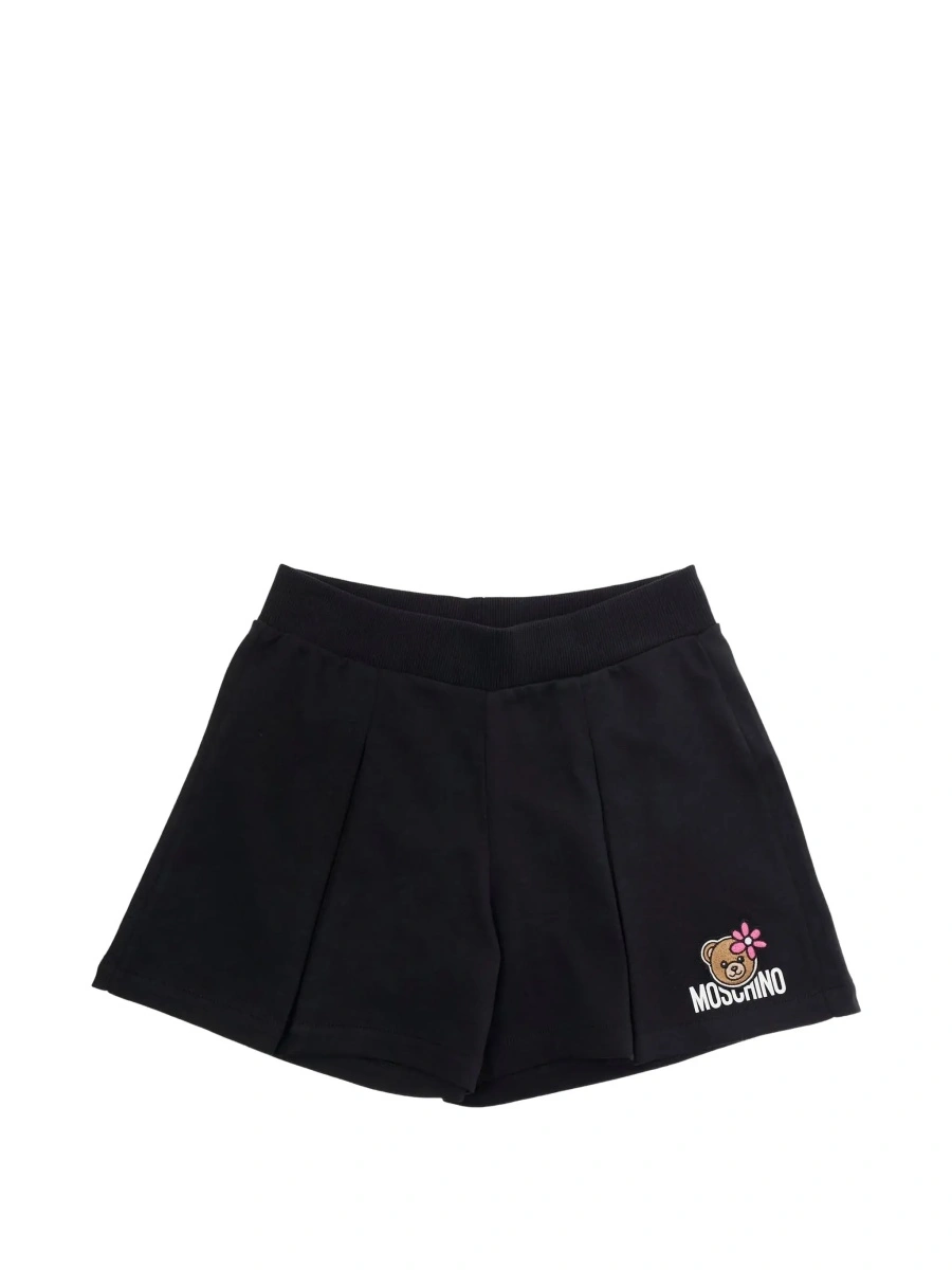 Pantaloni scurti MoschinoS negri din bumbac - Img 6