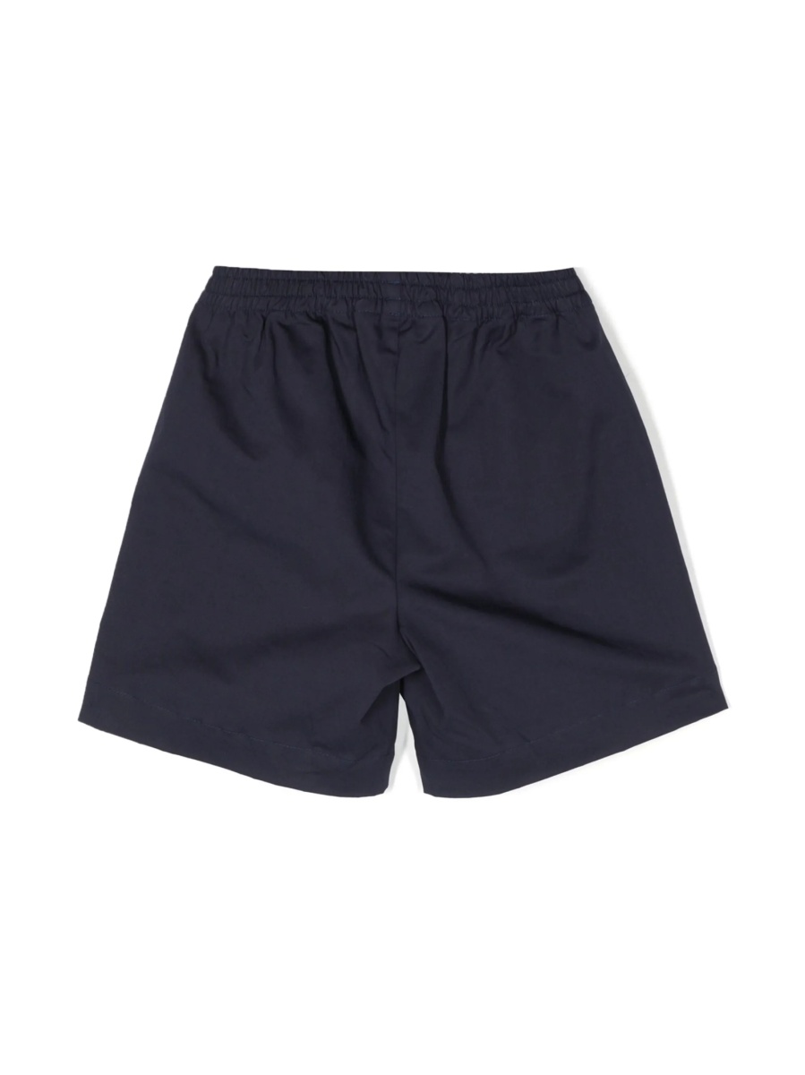 Pantaloni scurti Palm Angels albastri din bumbac si spandex/elastan - Img 2