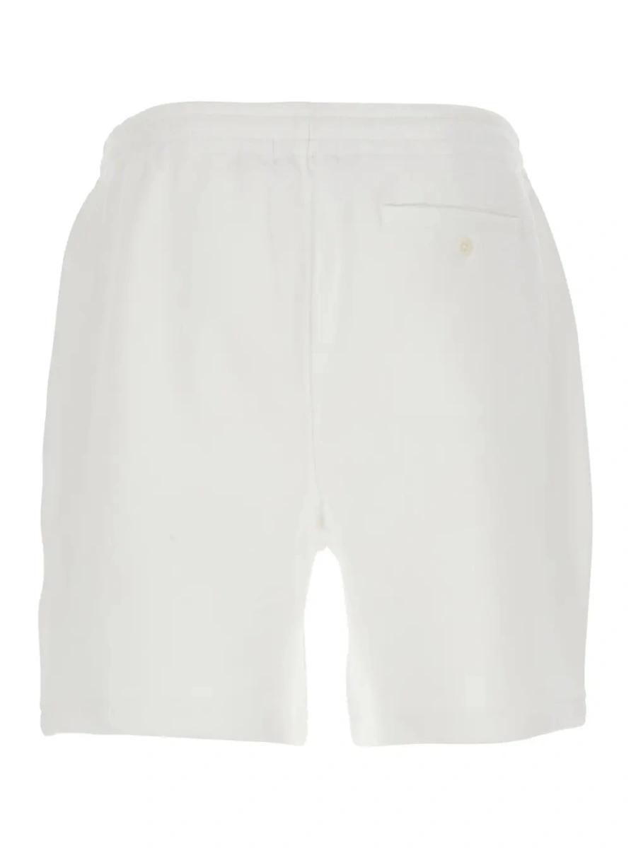 Pantaloni scurti Ralph Lauren albi din bumbac - Img 2