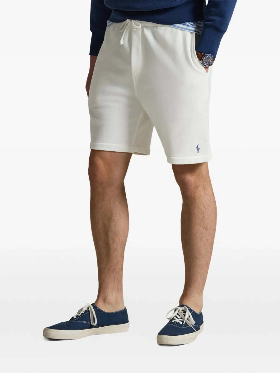 Pantaloni scurti Ralph Lauren albi din bumbac - Img 5