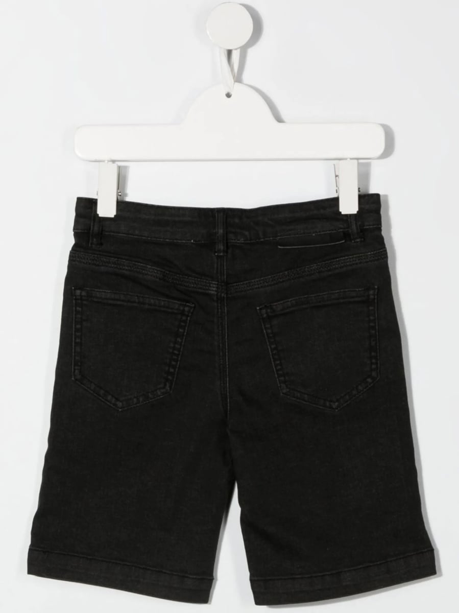 Pantaloni scurti Stella McCartney negri din spandex/elastan si bumbac - Img 2