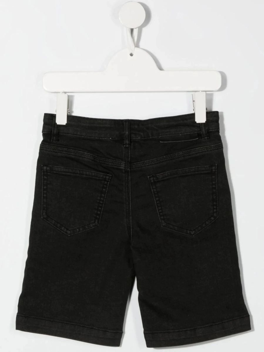 Pantaloni scurti Stella McCartney negri din spandex/elastan si bumbac - Img 2