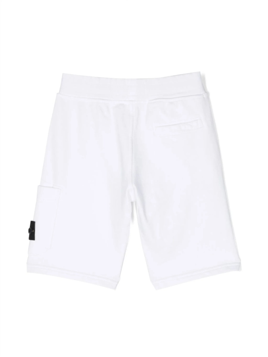 Pantaloni scurti Stone Island albi - Img 2