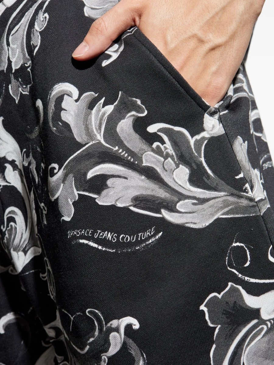 Pantaloni scurti Versace Jeans Couture negri - Img 5