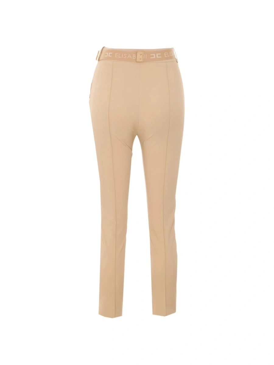 Pantaloni slim fit Elisabetta Franchi neutri - Img 2