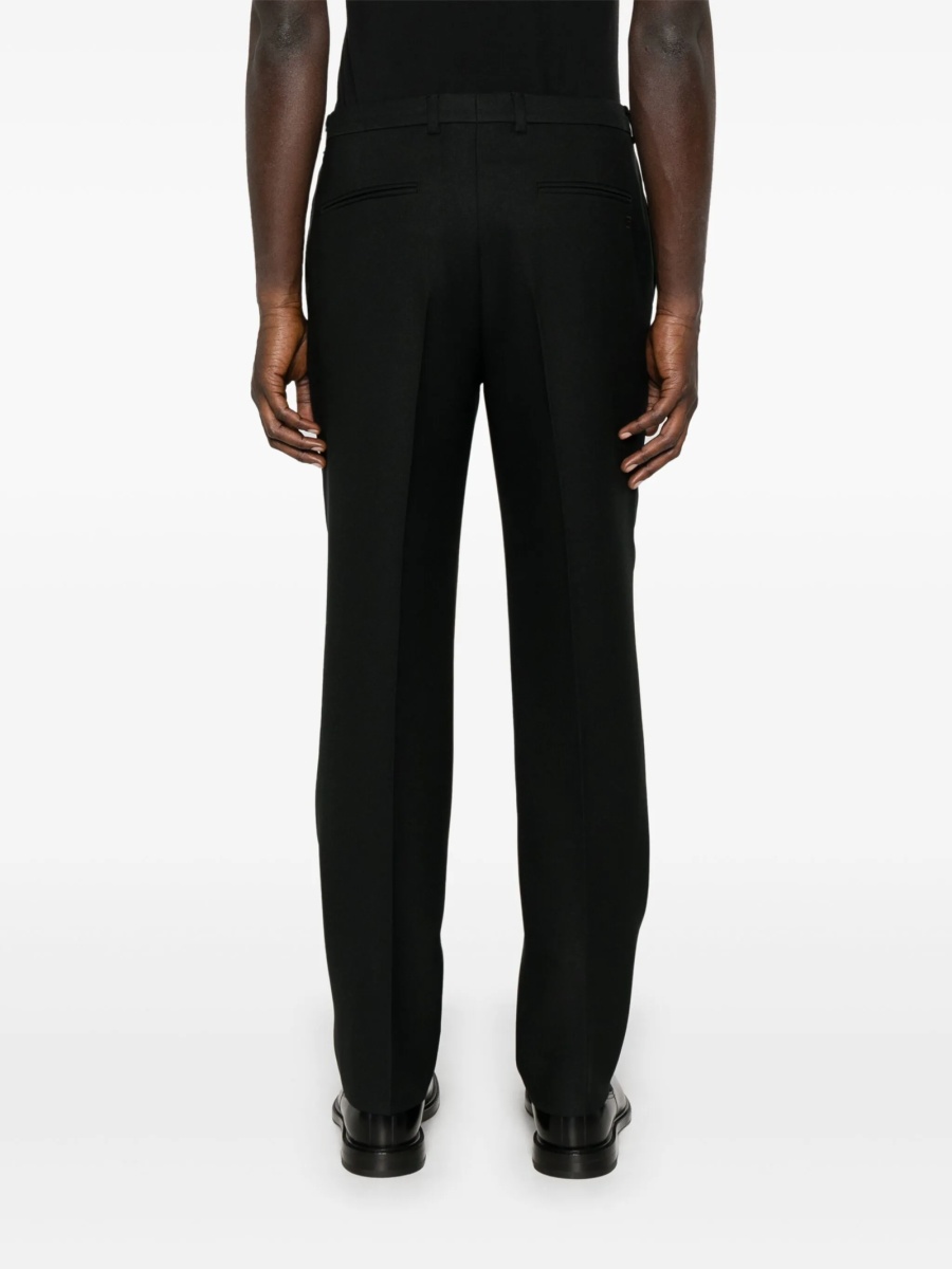 Pantaloni slim fit Gucci negri din polyester - Img 4