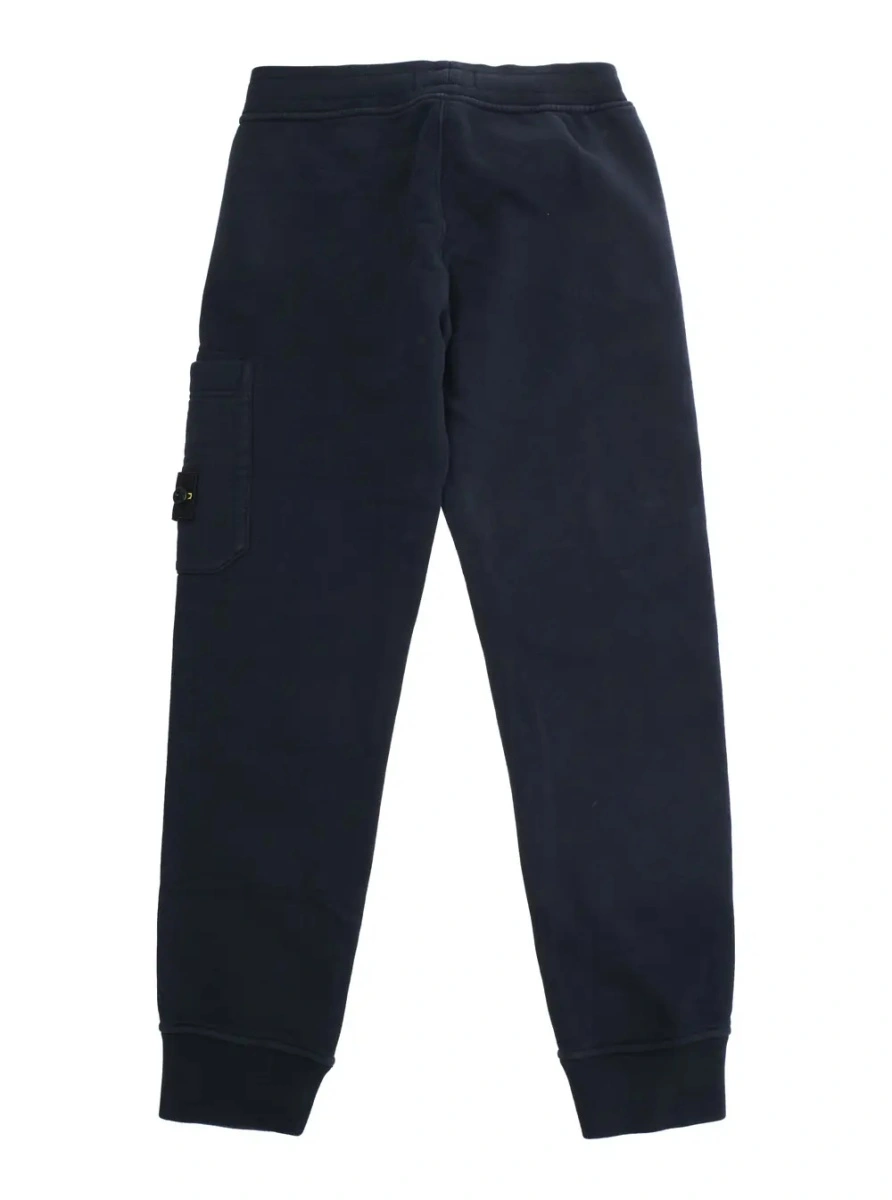 Pantaloni Stone Island albastri din bumbac - Img 2