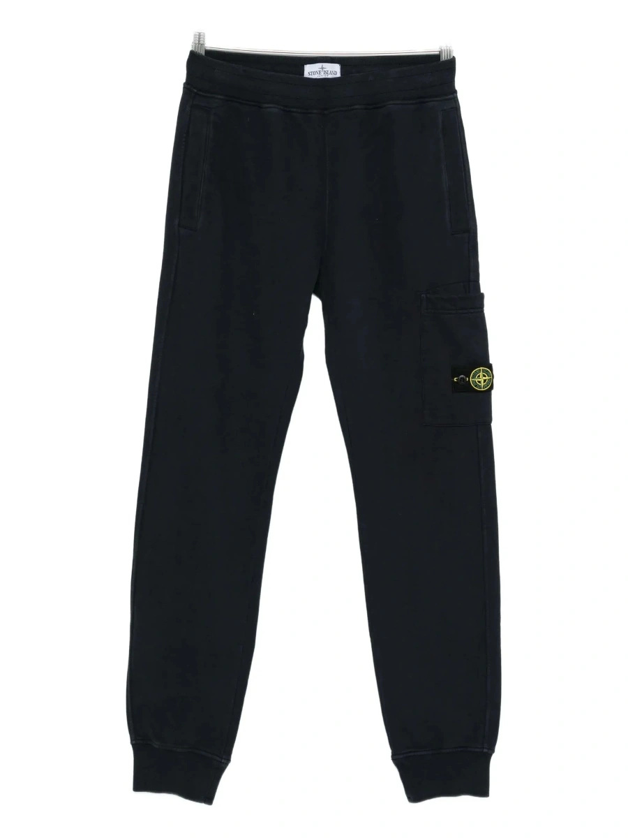 Pantaloni Stone Island albastri din bumbac - Img 6