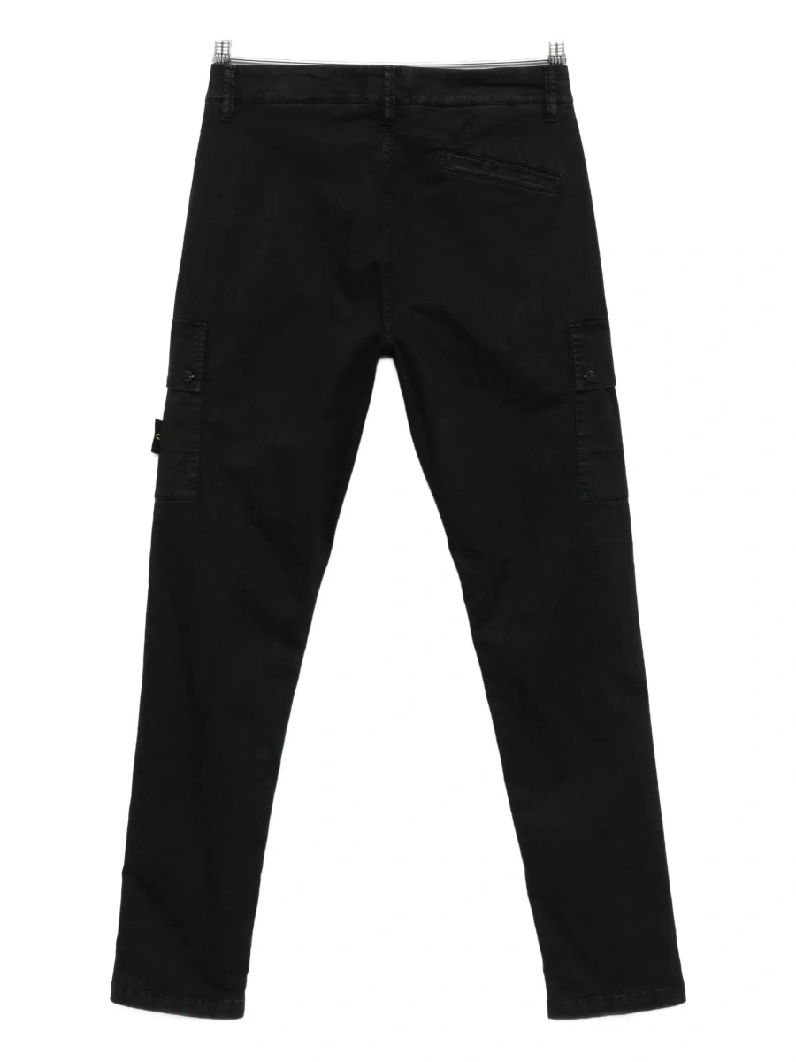 Pantaloni Stone Island negri din bumbac - Img 4