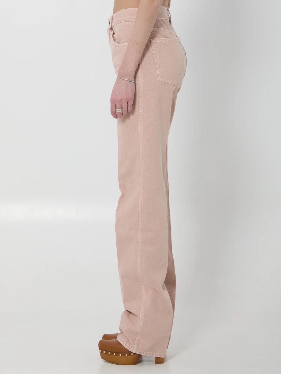 Pantaloni Straight Leg Jeans In Denim - Img 3