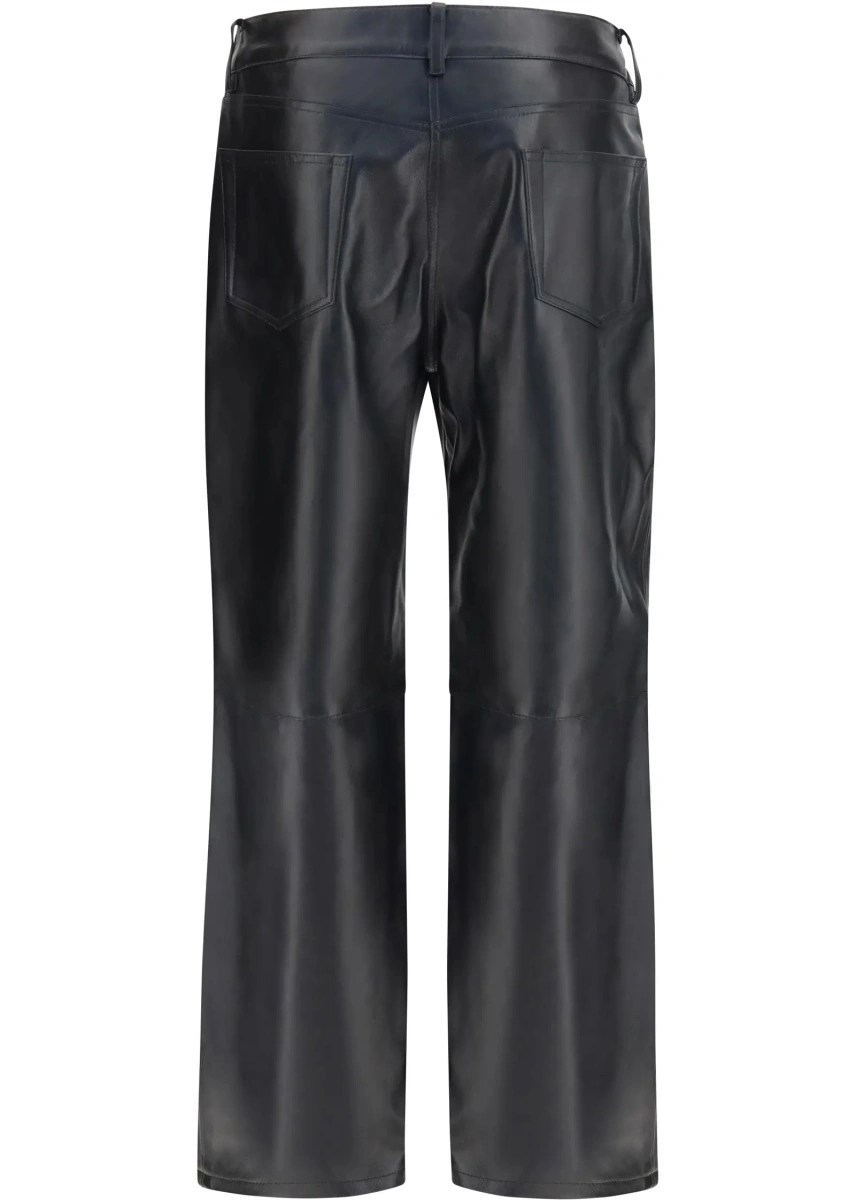 Pantaloni Straight-leg leather Pants - Img 2