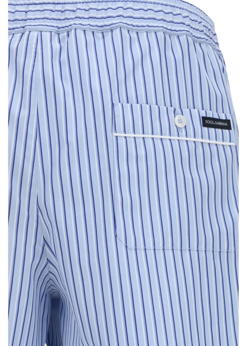 Pantaloni Striped poplin Shorts - Img 3