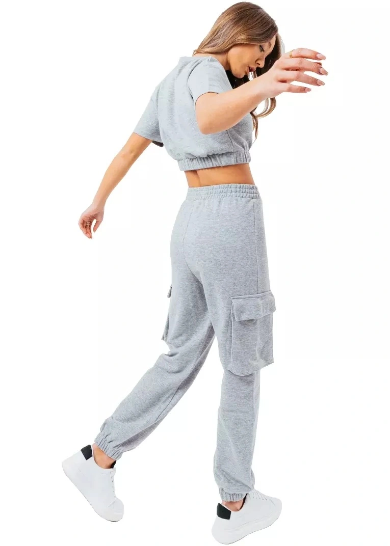 Pantaloni Sweat Crop T-Shirt-Cargo Joggers - Img 2
