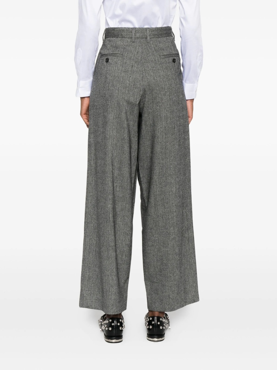 Pantaloni talie inalta Max Mara gri - Img 4