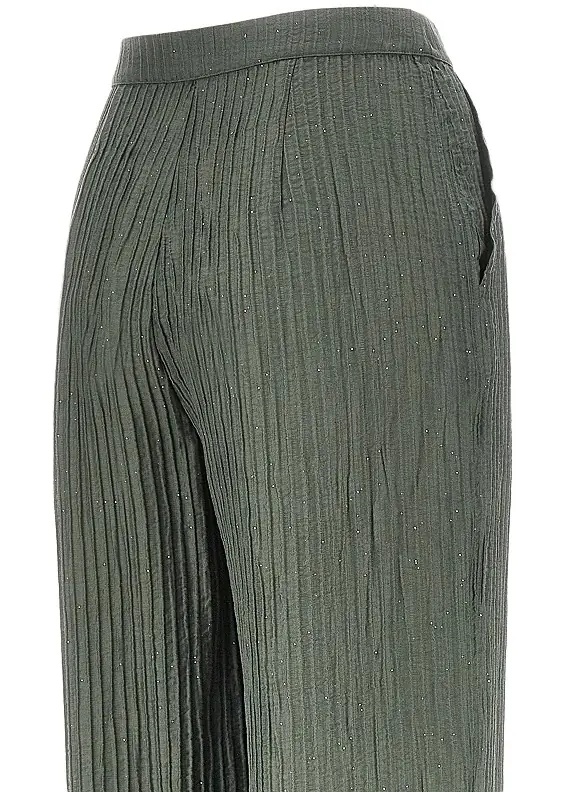 Pantaloni Textured lurex taffetà pants - Img 4