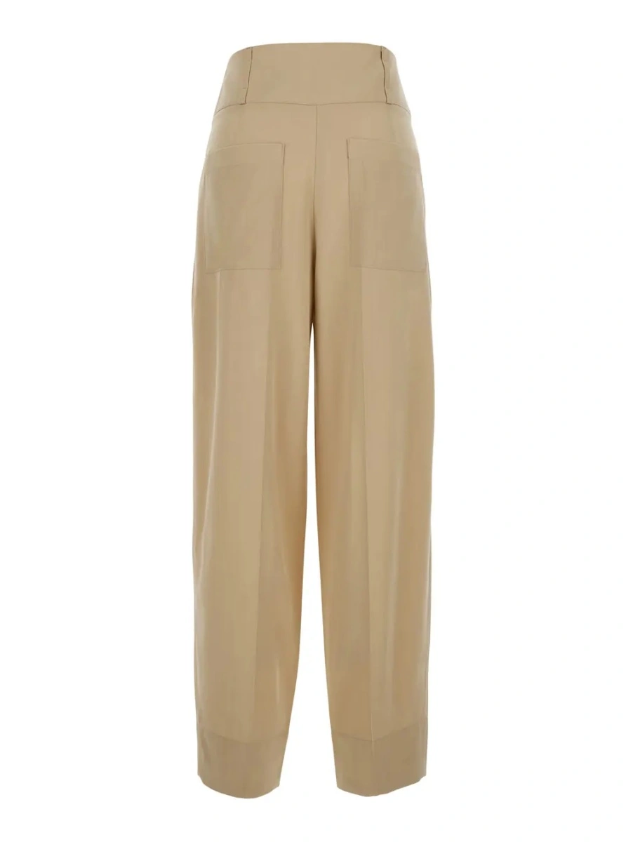 Pantaloni TOTEME bej din lana - Img 2