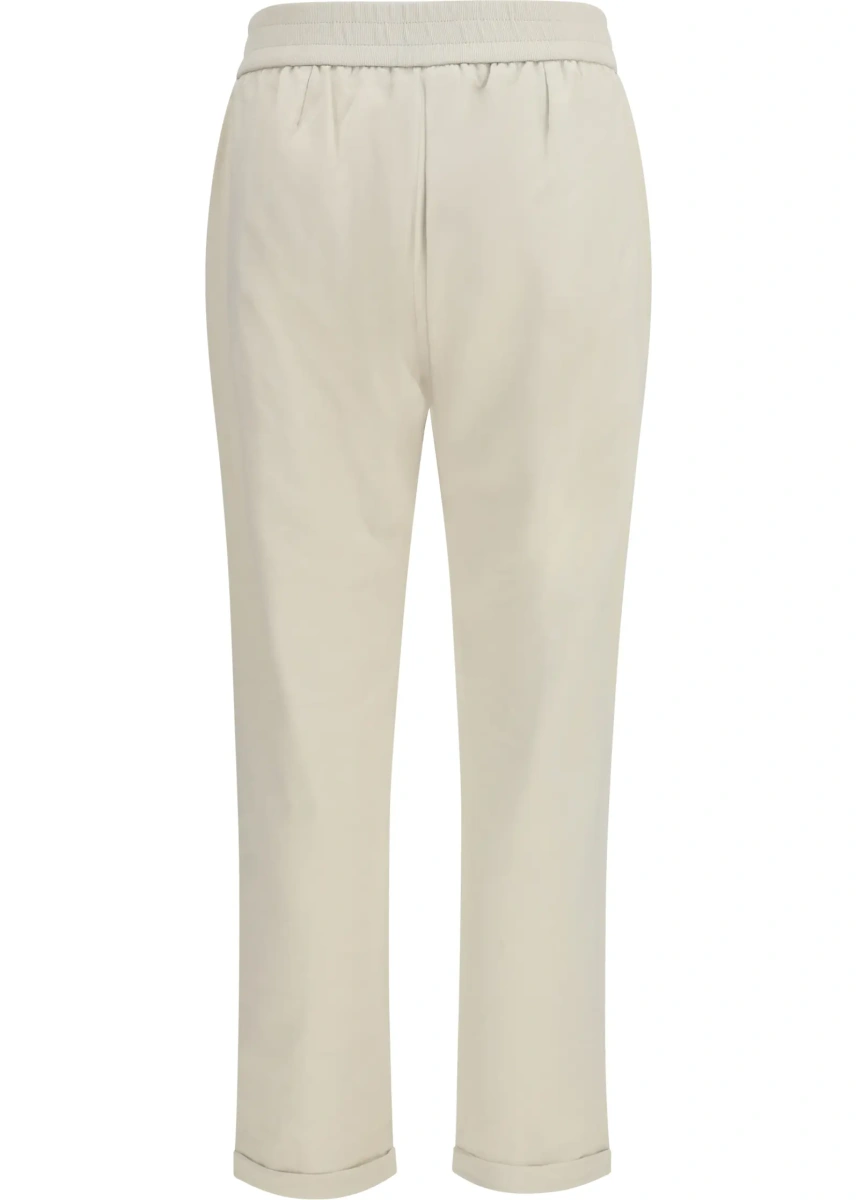 Pantaloni Track stretch-fleece Pants with monili detailing - Img 2