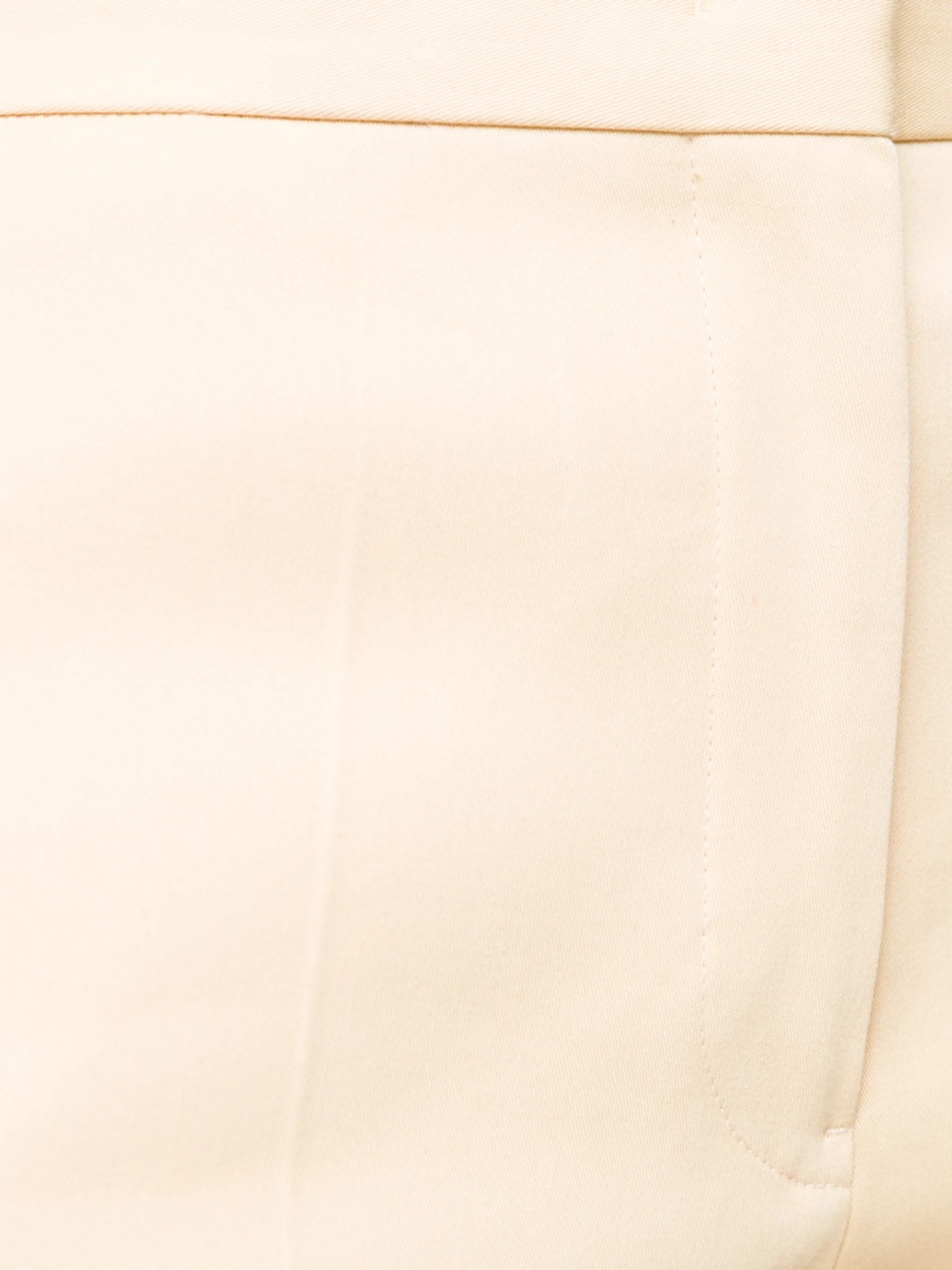 Pantaloni trei sferturi Jil Sander neutri din bumbac - Img 5