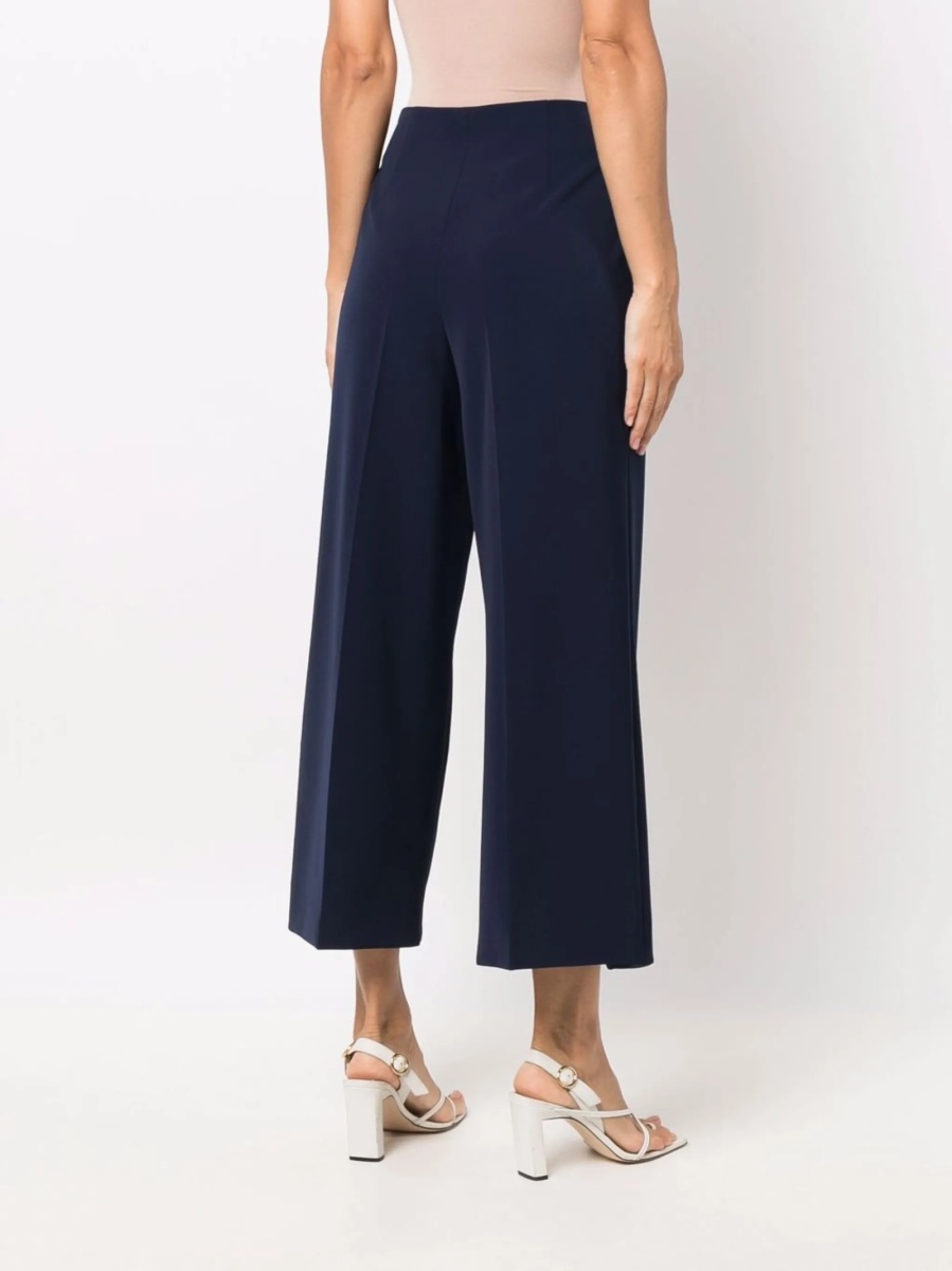 Pantaloni trei sferturi LOVE Moschino albastri din spandex/elastan si polyester - Img 4