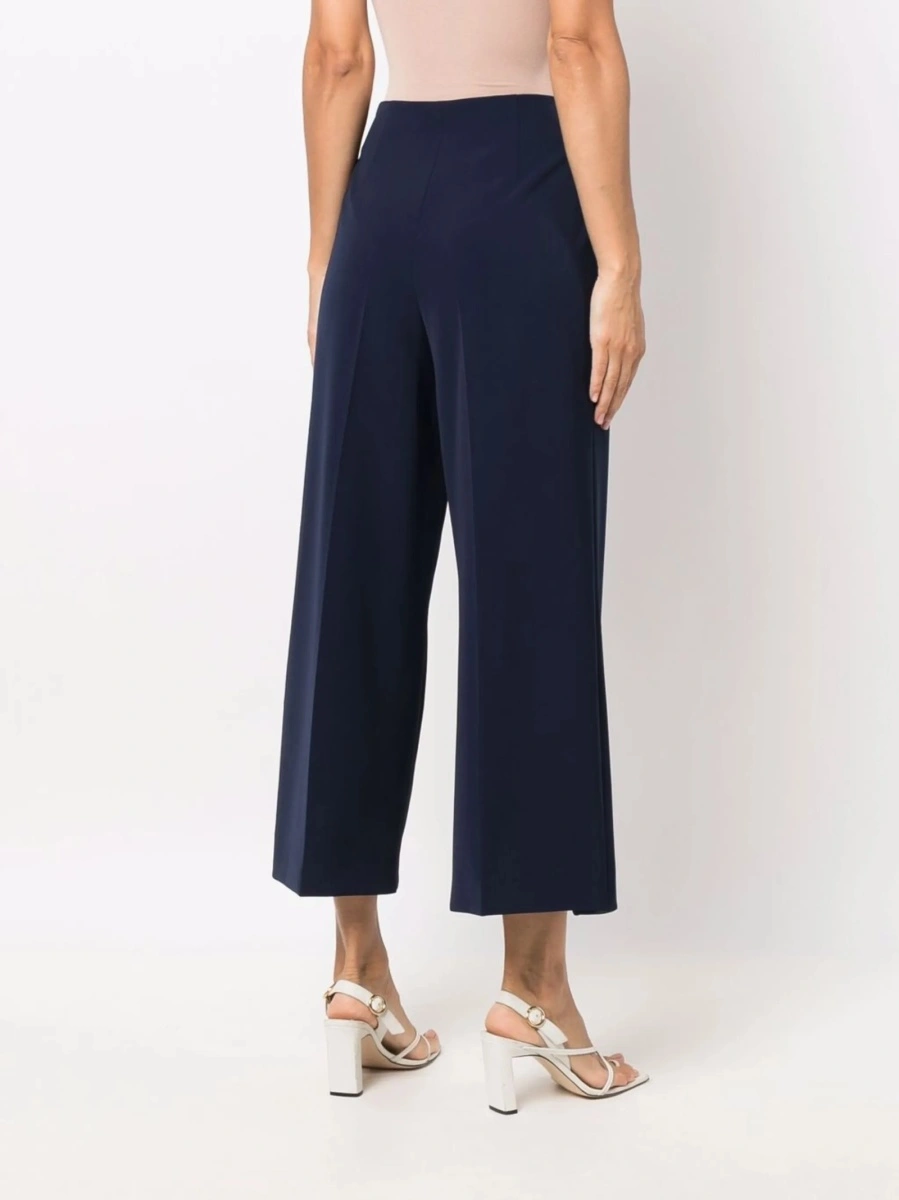 Pantaloni trei sferturi LOVE Moschino albastri din spandex/elastan si polyester - Img 4