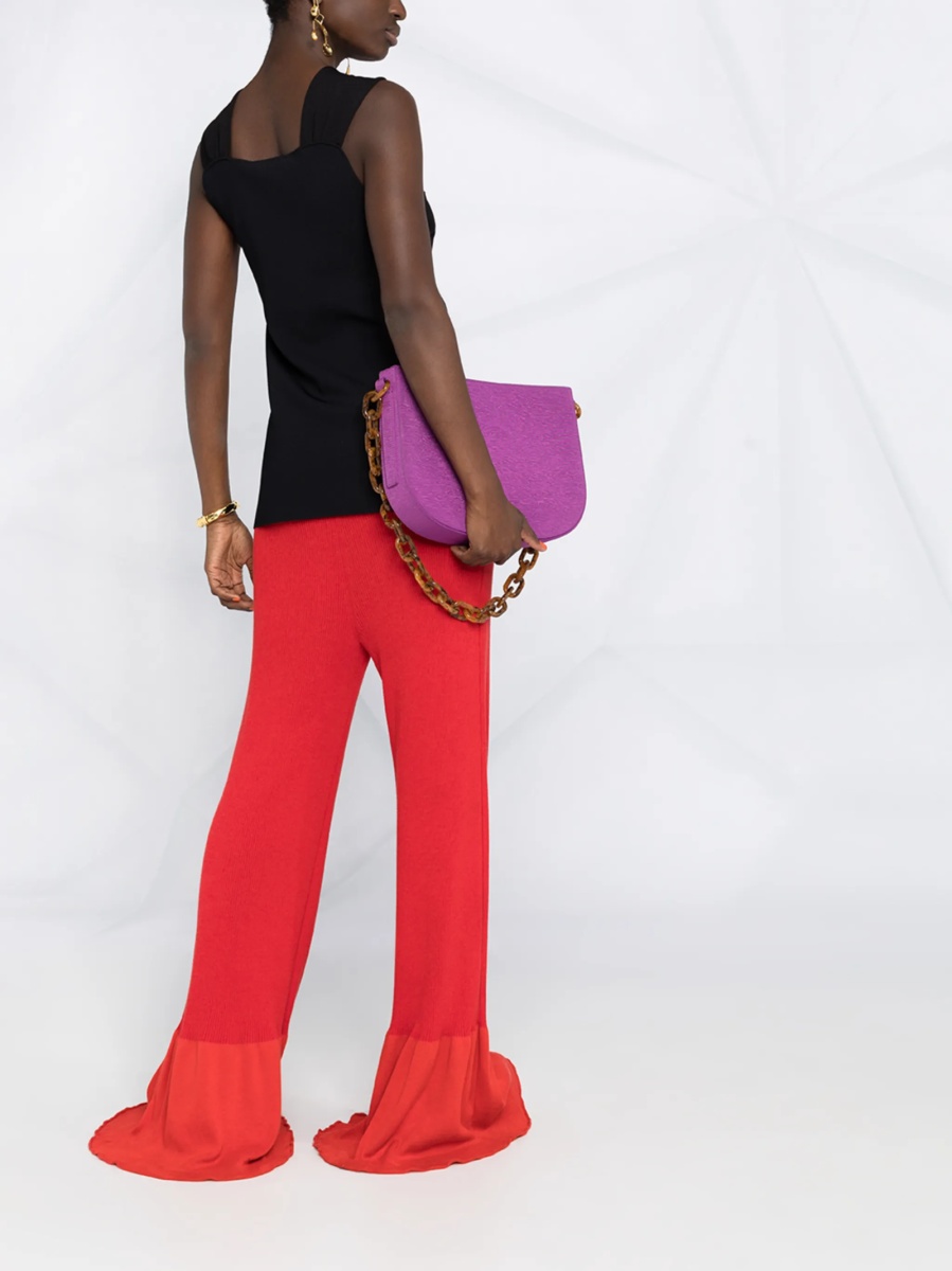 Pantaloni tricotati Stella McCartney rosii - Img 4