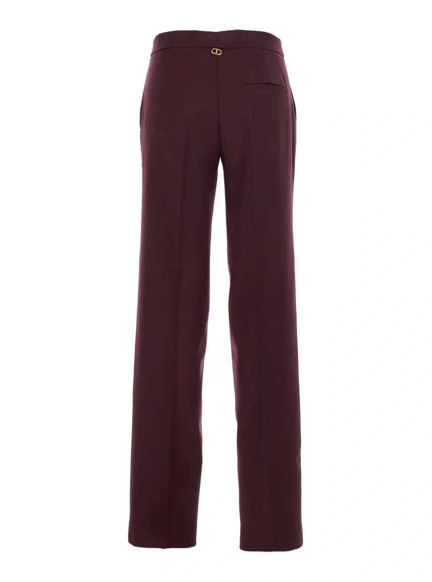 Pantaloni TWINSET mov din lana - Img 2