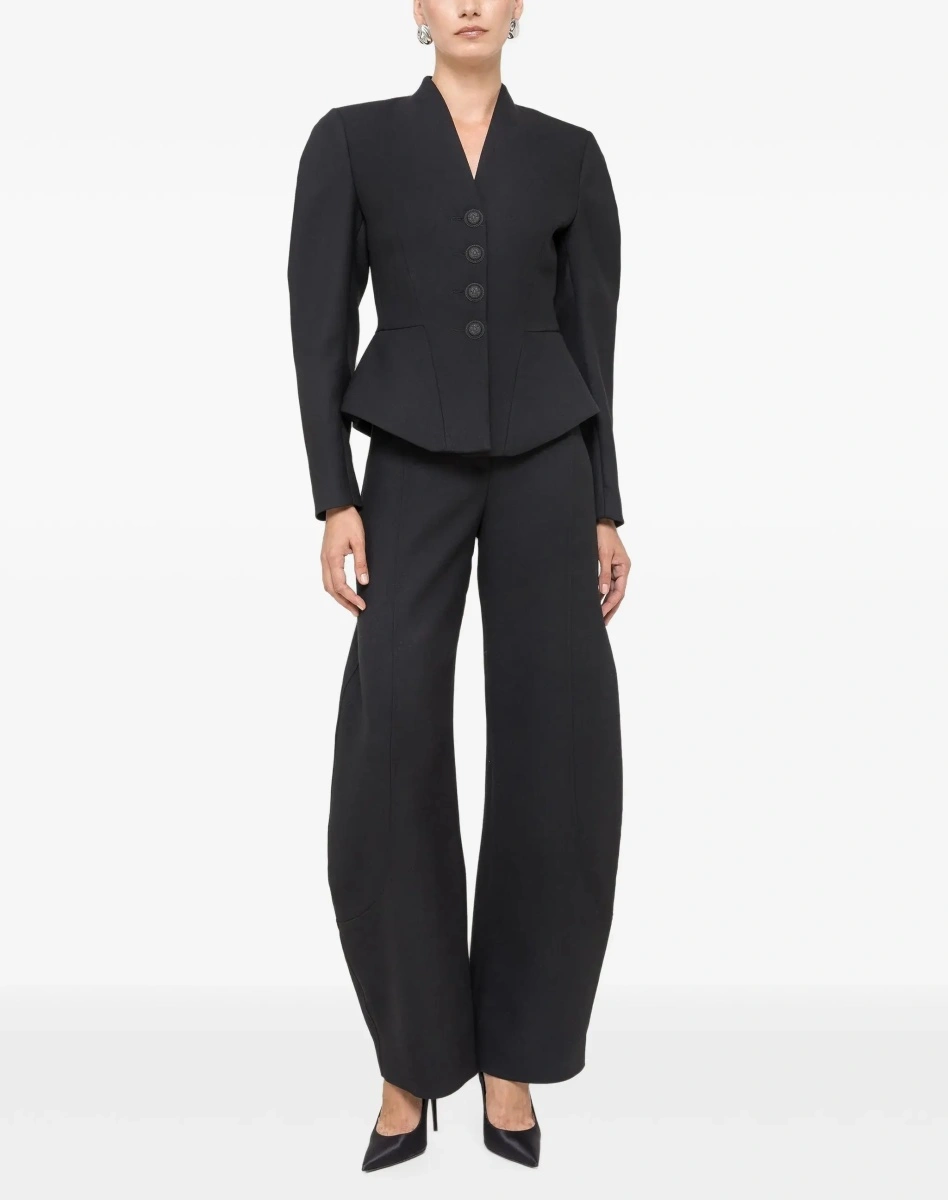 Pantaloni Wool-blend straight-leg Pants - Img 2