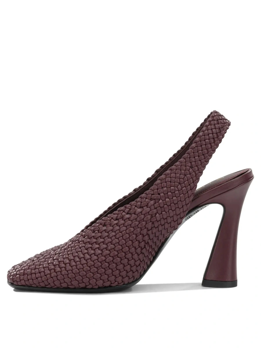Pantofi 90MM Woven Slingbacks - Img 3