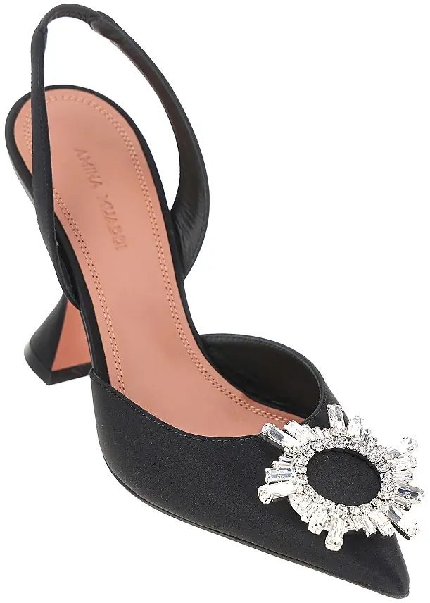 Pantofi 'Begum Sling' satin slingback pumps - Img 2