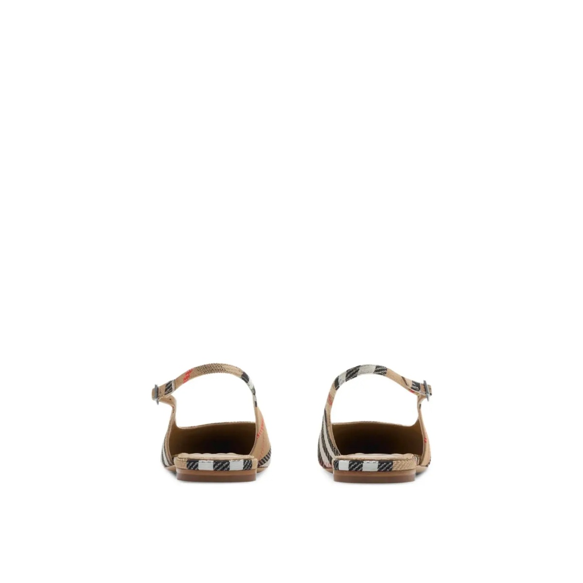 Pantofi Burberry Check Birdie Slingback Ballerina Flats - Img 2