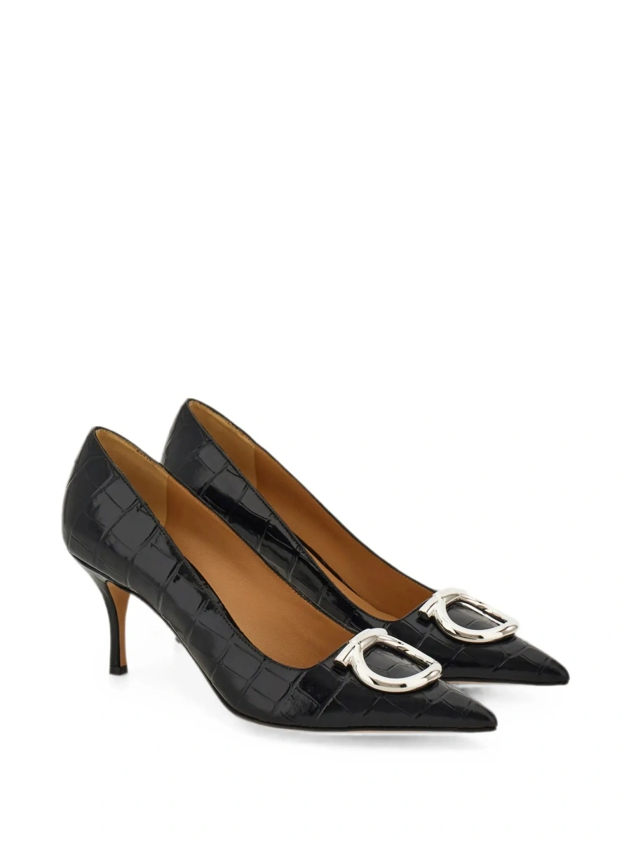 Pantofi cu toc Ferragamo negri - Img 6