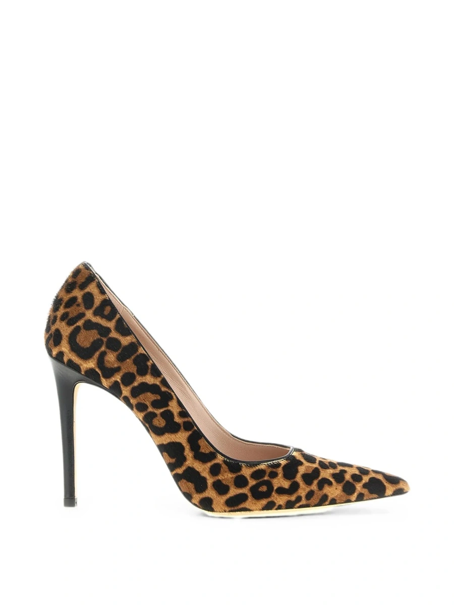 Pantofi cu toc Stuart Weitzman maro din piele 'Stuart Power' - Img 8