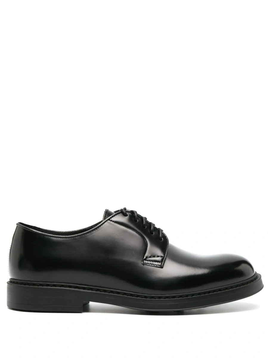Pantofi eleganti Doucal's negri din piele de vitel - Img 8