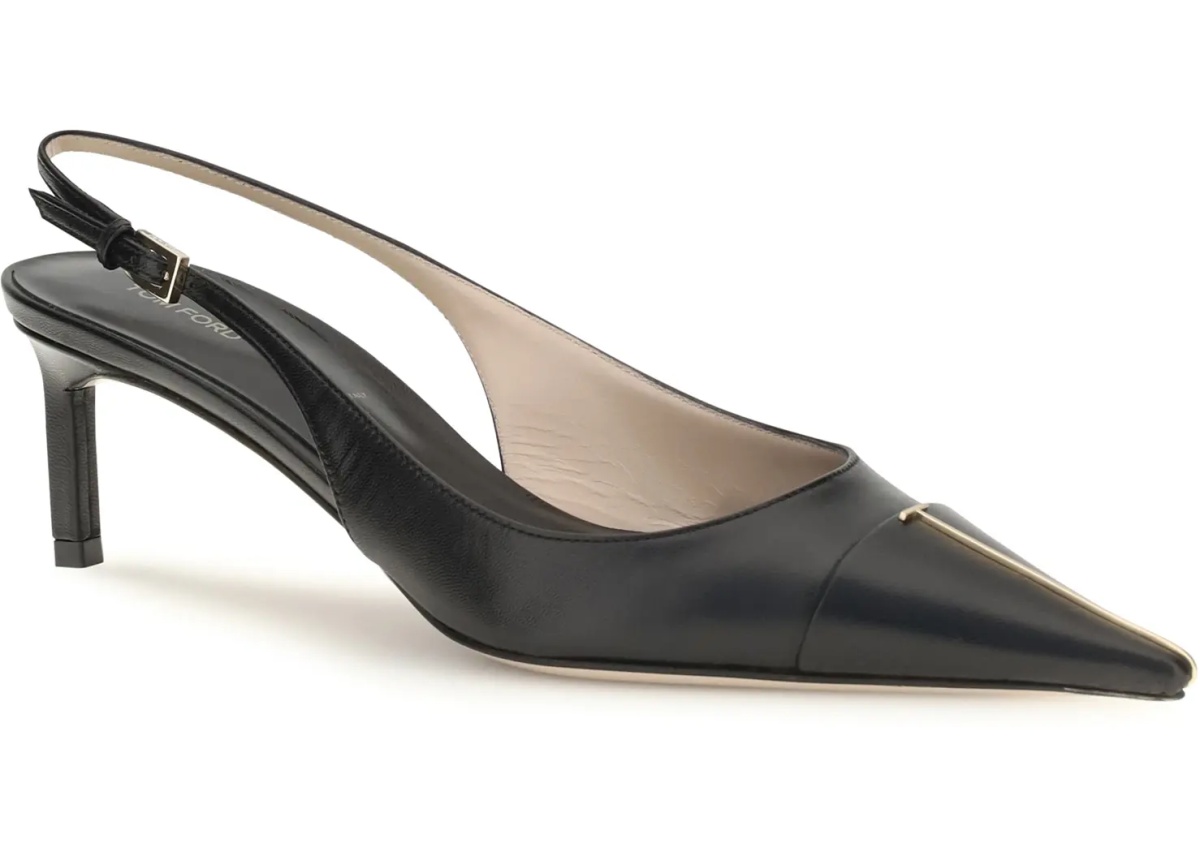 Pantofi Leather Slingback Pumps - Img 2