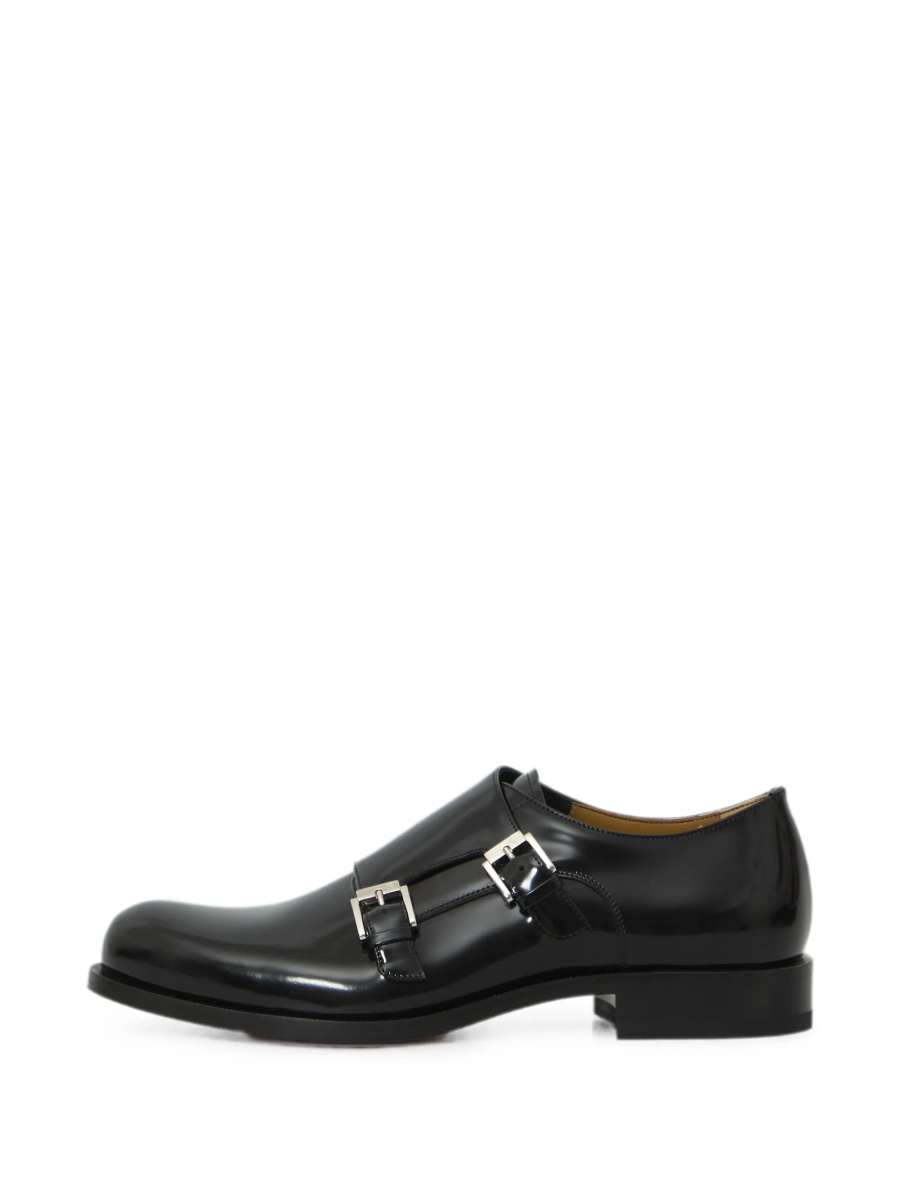 Pantofi Monkstrap Christian Louboutin negri din piele - Img 5