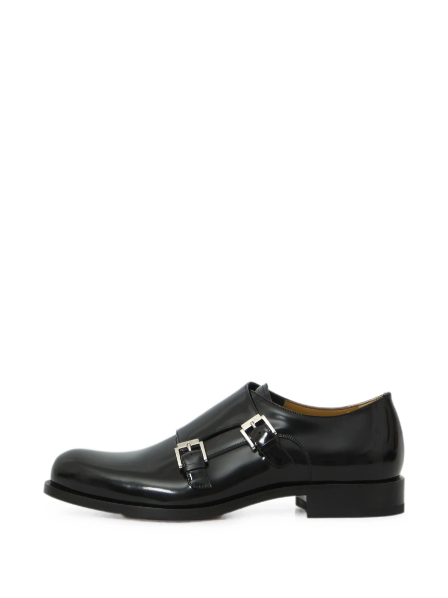 Pantofi Monkstrap Christian Louboutin negri din piele - Img 5
