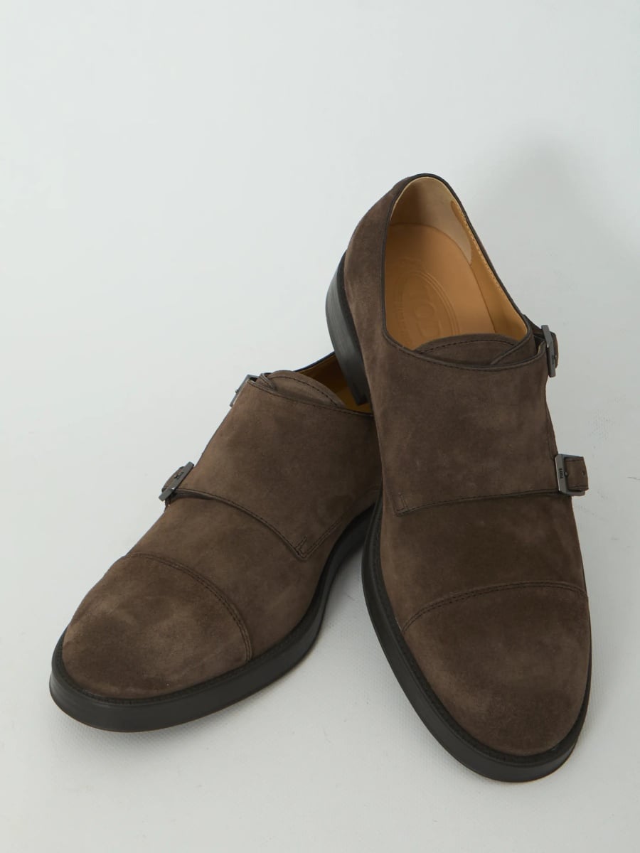 Pantofi Monkstrap Shoes In Suede Leather - Img 5