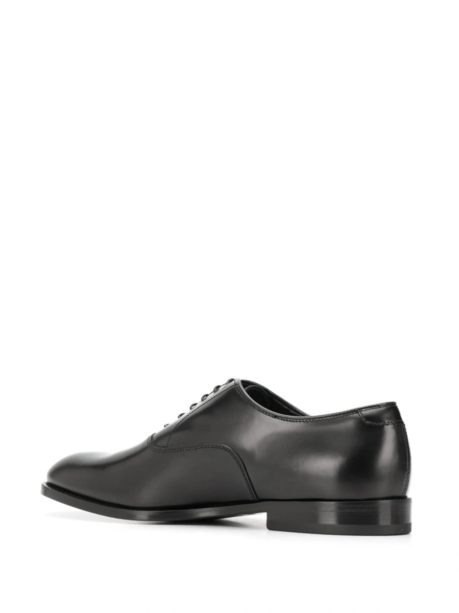 Pantofi Oxford Doucal's negri din piele - Img 3