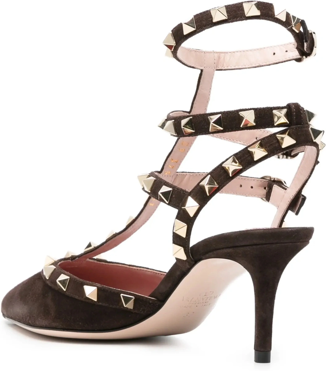 Pantofi Rockstud suede Pumps - Img 5